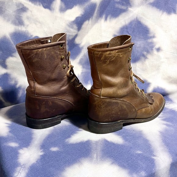 Justin leather Roper boots - Picture 10 of 12